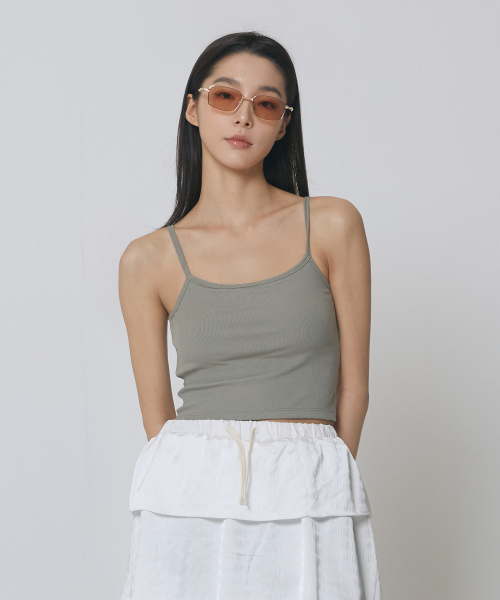 Express Holiday(エクスプレスホリデー)の「ジェリーシクロップトップ_セージグリーン(Tシャツ/カットソー・レディース・その他・ONE SIZE)」の1枚目の写真