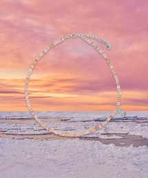 RANDOMOFF（ランダムオフ）の「Marine Wave Necklace [ocean pink]（ネックレス）」