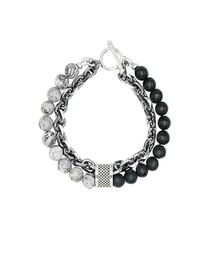 RANDOMOFF（ランダムオフ）の「[Unisex] Chrome X-Black gemstone Bracelet（ブレスレット）」