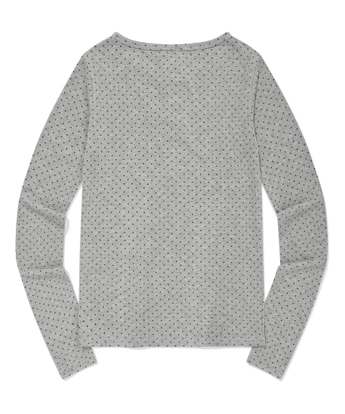 Retriever Club（レトリーバークラブ）の「PATTERN HENLEY NECK [GRAY]（Tシャツ/カットソー・レディース・その他・FREE）」の3枚目の写真