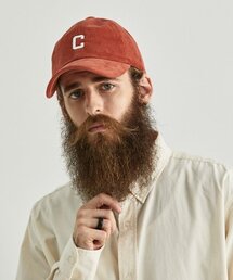 CARGOBROS（カーゴブロス）の「CB コーデュロイロゴボールキャップ (オレンジ)（キャップ）」