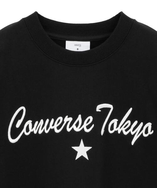 CONVERSE TOKYO(コンバーストウキョウ)の「EMBROIDERED LOGO CROPPED SWEAT(スウェット・レディース・ホワイト/グレー/ブラック・FREE)」の16枚目の写真