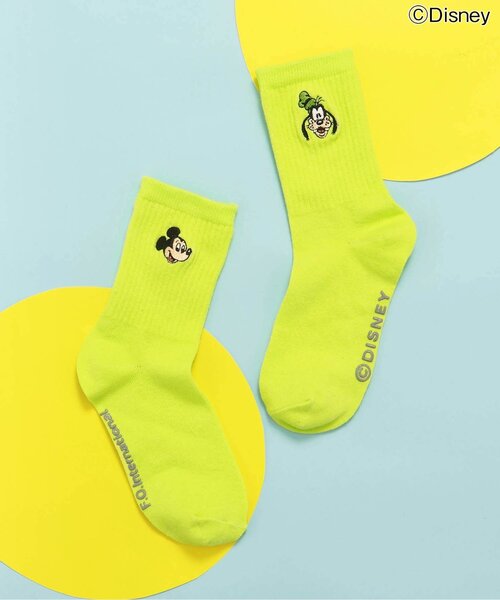 Disney（ディズニー）の「ディズニーキャラクター　バラエティソックス（ソックス/靴下・キッズ・グリーン/ピンク/レッド/チェック/イエロー/ブルー/オフホワイト/ブラック・15 /18/21）」の5枚目の写真