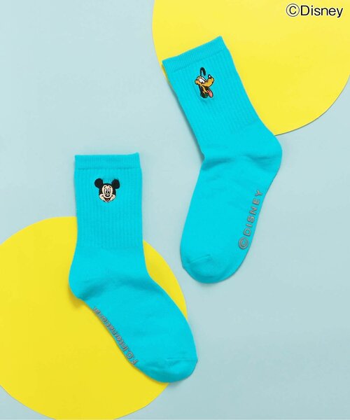 Disney（ディズニー）の「ディズニーキャラクター　バラエティソックス（ソックス/靴下・キッズ・グリーン/ピンク/レッド/チェック/イエロー/ブルー/オフホワイト/ブラック・15 /18/21）」の4枚目の写真