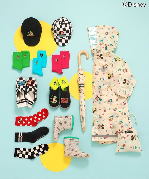 Disney（ディズニー）の「ディズニーキャラクター　バラエティソックス（ソックス/靴下・キッズ・グリーン/ピンク/レッド/チェック/イエロー/ブルー/オフホワイト/ブラック・15 /18/21）」の10枚目の写真