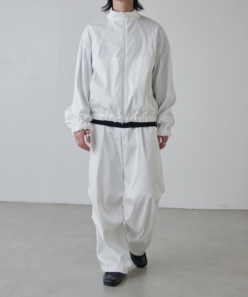 Lui's(ルイス)の「ウォッシャブルダブルクロスサテンブルゾン(ブルゾン・メンズ・ブラック/ホワイト・S/M)」の8枚目の写真