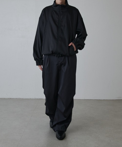 Lui's(ルイス)の「ウォッシャブルダブルクロスサテンブルゾン(ブルゾン・メンズ・ブラック/ホワイト・S/M)」の13枚目の写真