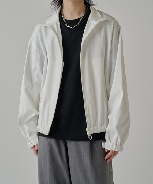 Lui's(ルイス)の「ウォッシャブルダブルクロスサテンブルゾン(ブルゾン・メンズ・ブラック/ホワイト・S/M)」の22枚目の写真