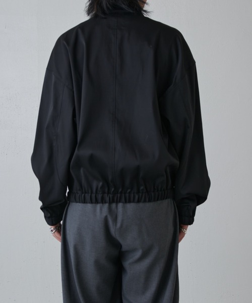 Lui's(ルイス)の「ウォッシャブルダブルクロスサテンブルゾン(ブルゾン・メンズ・ブラック/ホワイト・S/M)」の20枚目の写真