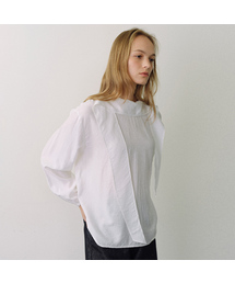 Draped tie blouse
