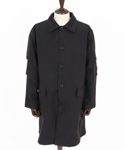 CAMBIO(カンビオ)の「mj11363- 脇ZIP付きAラインステンカラーコート(HLCM0226)(ステンカラーコート・メンズ・ブラック/ブルーグレー/ベージュ・S/M/L)」の20枚目の写真