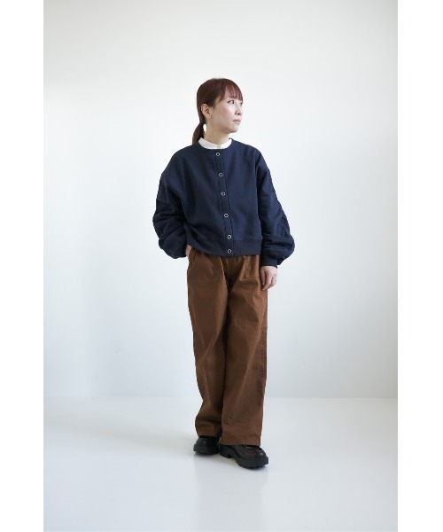 HEART MARKET(ハートマーケット)の「袖シャーリング釦カーディガン(カーディガン/ボレロ・レディース・ピンク/ホワイト系その他/ネイビー・FREE)」の10枚目の写真