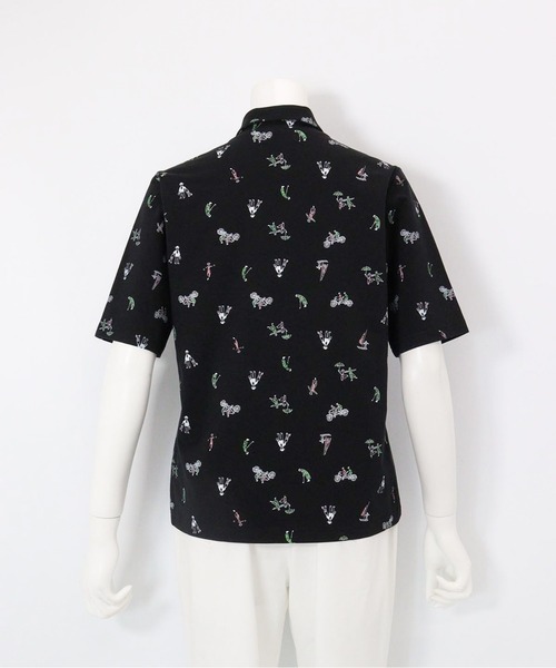 Picone CLUB(ピッコーネクラブ)の「UV冷感五分袖コットンプルオーバー(Tシャツ/カットソー・レディース・ブラック/ホワイト/ライトグリーン/ピンク・13号/11号/9号)」の6枚目の写真