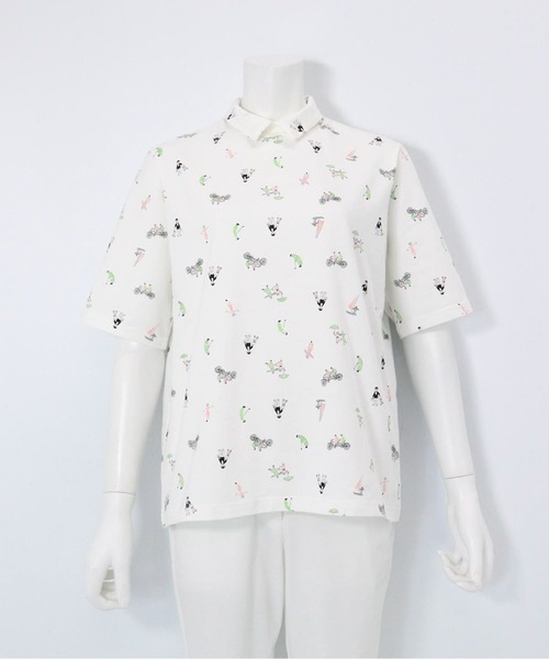 Picone CLUB(ピッコーネクラブ)の「UV冷感五分袖コットンプルオーバー(Tシャツ/カットソー・レディース・ブラック/ホワイト/ライトグリーン/ピンク・13号/11号/9号)」の11枚目の写真