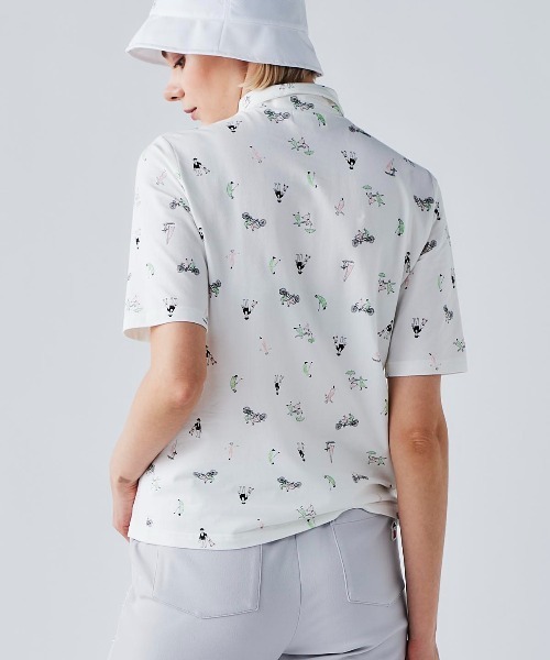 Picone CLUB(ピッコーネクラブ)の「UV冷感五分袖コットンプルオーバー(Tシャツ/カットソー・レディース・ブラック/ホワイト/ライトグリーン/ピンク・13号/11号/9号)」の15枚目の写真