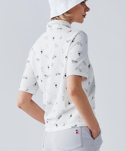 Picone CLUB(ピッコーネクラブ)の「UV冷感五分袖コットンプルオーバー(Tシャツ/カットソー・レディース・ブラック/ホワイト/ライトグリーン/ピンク・13号/11号/9号)」の16枚目の写真