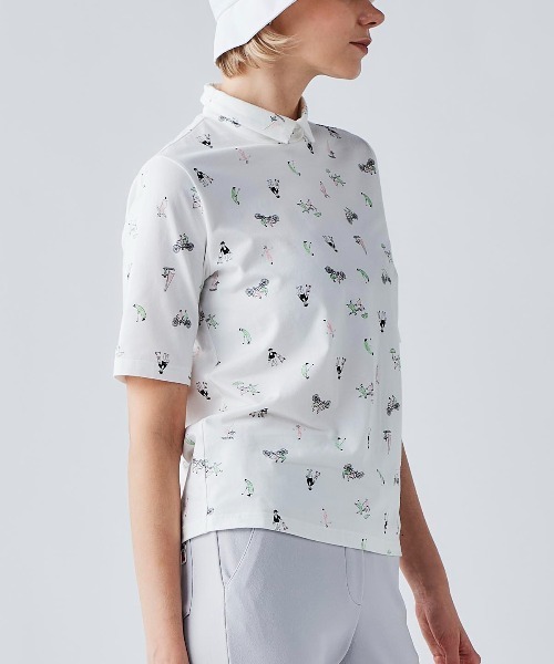 Picone CLUB(ピッコーネクラブ)の「UV冷感五分袖コットンプルオーバー(Tシャツ/カットソー・レディース・ブラック/ホワイト/ライトグリーン/ピンク・13号/11号/9号)」の17枚目の写真