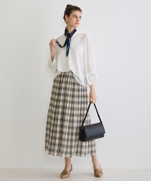 NICOLE white(ニコルホワイト)の「柄プリーツスカーフ(ストール/ショール・レディース・その他4/その他2/その他5/その他3・FREE)」の15枚目の写真