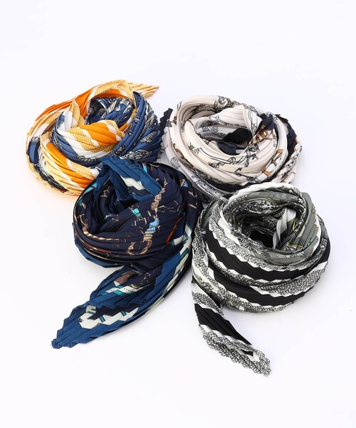 NICOLE white(ニコルホワイト)の「柄プリーツスカーフ(ストール/ショール・レディース・その他4/その他2/その他5/その他3・FREE)」の8枚目の写真