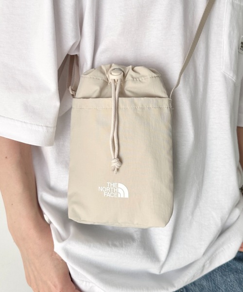 THE NORTH FACE(ザノースフェイス)の「THE NORTH FACE(ザ・ノースフェイス)/ミニショルダー クロスバッグ スマホショルダー ポーチ ロゴプリント/LINDEN STRING BAG MINI(ショルダーバッグ・レディース・ブラック/クリーム/ピンク・FREE)」の2枚目の写真