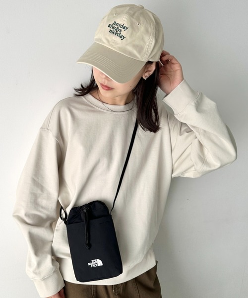 THE NORTH FACE(ザノースフェイス)の「THE NORTH FACE(ザ・ノースフェイス)/ミニショルダー クロスバッグ スマホショルダー ポーチ ロゴプリント/LINDEN STRING BAG MINI(ショルダーバッグ・レディース・ブラック/クリーム/ピンク・FREE)」の12枚目の写真