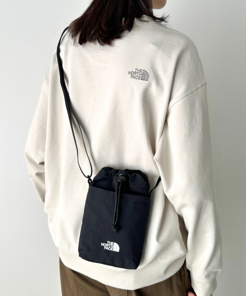 THE NORTH FACE(ザノースフェイス)の「THE NORTH FACE(ザ・ノースフェイス)/ミニショルダー クロスバッグ スマホショルダー ポーチ ロゴプリント/LINDEN STRING BAG MINI(ショルダーバッグ・レディース・ブラック/クリーム/ピンク・FREE)」の14枚目の写真