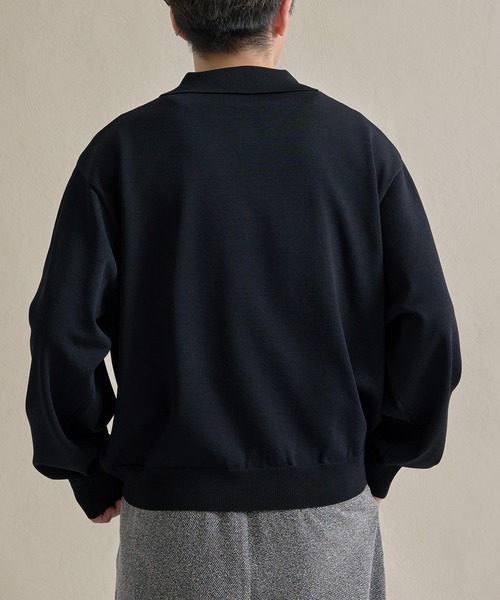 epnok(エプノック)の「ベーシックルーズニットシャツ(ニット/セーター・メンズ・ダークブラウン/レッド/アイボリー/ブラック・SMALL/MEDIUM/LARGE)」の16枚目の写真