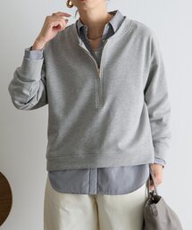 Jena espace merveilleux | 裏毛ハーフジッププルオーバー(Tシャツ/カットソー)