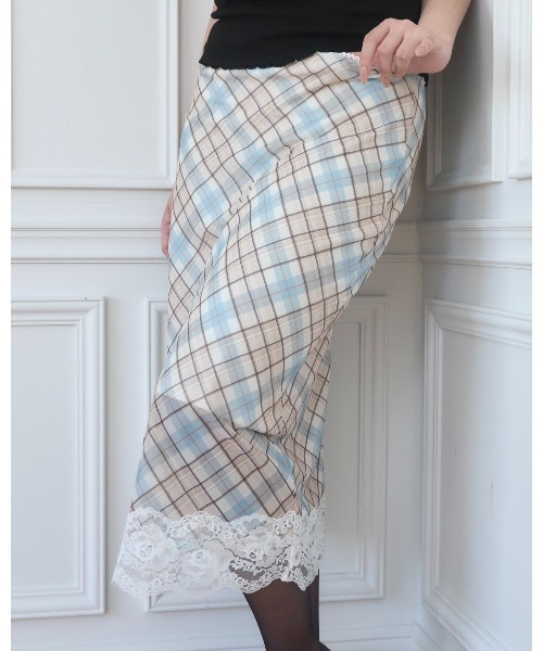 Stretch sheer skirt/ストレッチシアースカート（スカート）｜Smyeon