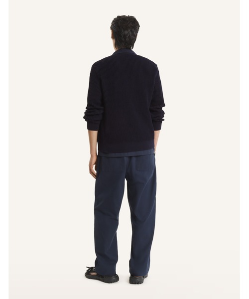 Maison Kitsune（メゾンキツネ）の「FOX HEAD COTTON RIBBED CARDIGAN（ニット/セーター・メンズ・ネイビー・L/M/S）」の4枚目の写真