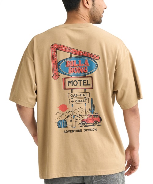 BILLABONG(ビラボン)の「BILLABONG/ビラボン 半袖 Tシャツ バックプリント 速乾 BG011223(Tシャツ/カットソー・メンズ・ブラック/ベージュ/ホワイト・M/XL/L)」の3枚目の写真