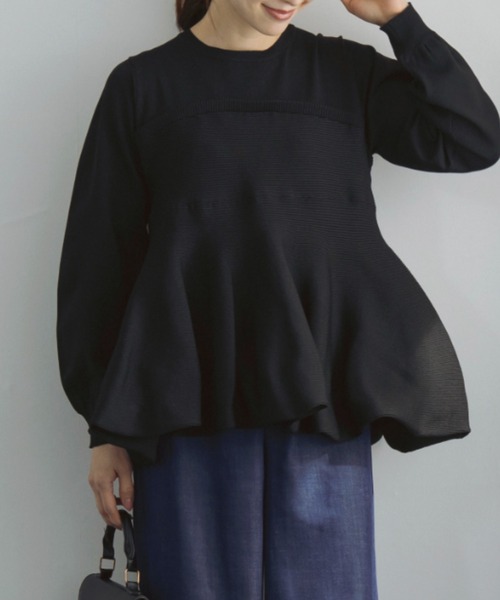 Sono(ソーノ)の「【新作 3/13発売】【SONO/ソーノ】バウンスビスチェニットプルオーバー(Tシャツ/カットソー・レディース・ホワイト/ブラック・F)」の1枚目の写真