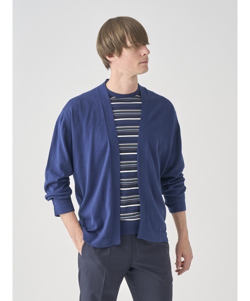 JOHN SMEDLEY(ジョンスメドレー)の「ボタンレス長袖カーディガン(カーディガン/ボレロ・メンズ・ネイビー系1・S/L/M)」の9枚目の写真