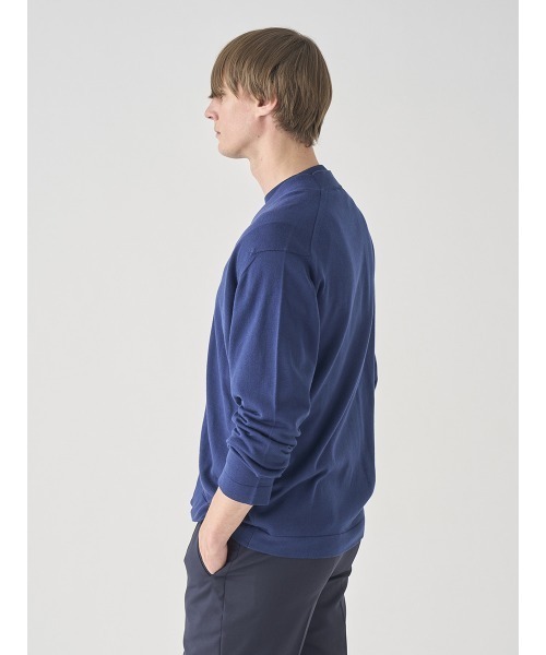 JOHN SMEDLEY(ジョンスメドレー)の「ボタンレス長袖カーディガン(カーディガン/ボレロ・メンズ・ネイビー系1・S/L/M)」の5枚目の写真