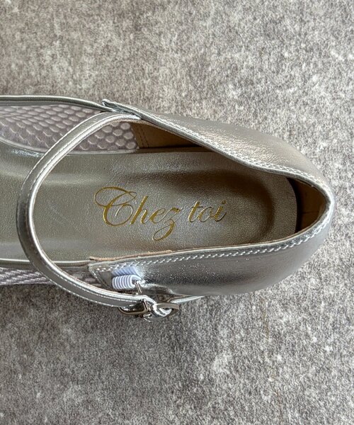 Chez toi(シェトワ)の「メッシュメリージェーン(その他シューズ・レディース・ブラック/シルバー・MEDIUM/LARGE)」の19枚目の写真