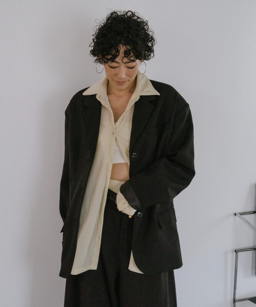 VION（ヴィオン）の「Sheer Velour Long Sleeve Shirt / シアーベロアロングスリーブシャツ（シャツ/ブラウス・レディース・ブルー/ブラック/イエロー・FREE）」の11枚目の写真