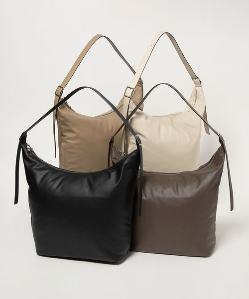 green label relaxing(グリーンレーベルリラクシング)の「【WEB限定】<PARTE>ダブルバックル 2WAYショルダーバッグ はっ水(ショルダーバッグ・レディース・ブラウン/ブラック/ナチュラル/モカ・FREE)」の5枚目の写真