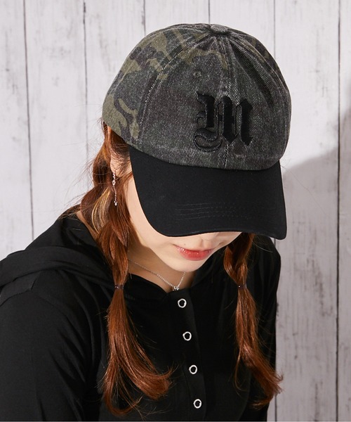 GORGE（ゴージ）の「《総柄×ロゴ貼り付け》キャップ／オールシーズン／全3色（キャップ・レディース・ベージュ/チャコール/カモフラージュ・F）」の3枚目の写真