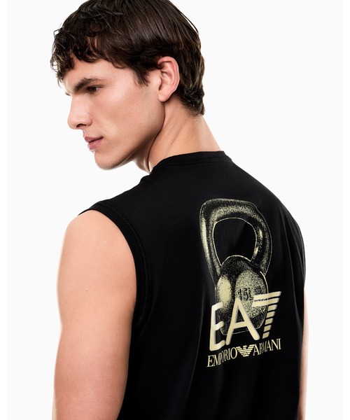 EMPORIO ARMANI EA7(エンポリオアルマーニイーエーセブン)の「<オンライン限定>【エンポリオ アルマーニ EA7】Graphic Series タンクトップ コットンジャージー(タンクトップ・メンズ・ブラック・X-SMALL/X-LARGE/SMALL/MEDIUM/LARGE)」の3枚目の写真