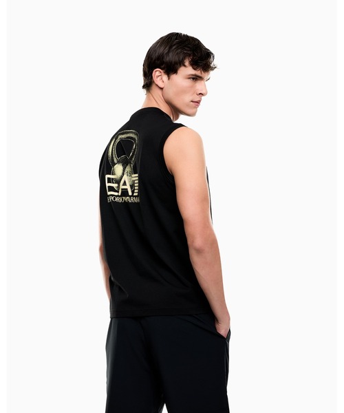 EMPORIO ARMANI EA7(エンポリオアルマーニイーエーセブン)の「<オンライン限定>【エンポリオ アルマーニ EA7】Graphic Series タンクトップ コットンジャージー(タンクトップ・メンズ・ブラック・X-SMALL/X-LARGE/SMALL/MEDIUM/LARGE)」の5枚目の写真