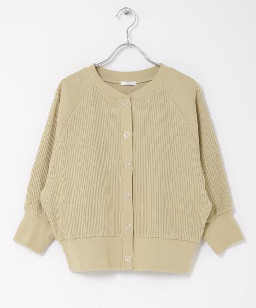 ITEMS URBANRESEARCH（アイテムズ アーバンリサーチ）の「針抜きドルマンカーディガン（カーディガン/ボレロ・レディース・ブラック/イエロー系その他/オフホワイト・FREE）」の9枚目の写真