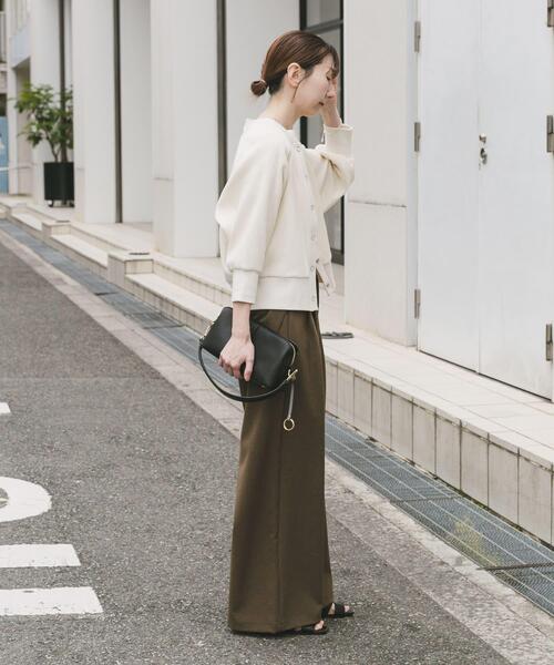 ITEMS URBANRESEARCH（アイテムズ アーバンリサーチ）の「針抜きドルマンカーディガン（カーディガン/ボレロ・レディース・ブラック/イエロー系その他/オフホワイト・FREE）」の13枚目の写真