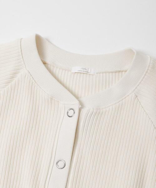 ITEMS URBANRESEARCH（アイテムズ アーバンリサーチ）の「針抜きドルマンカーディガン（カーディガン/ボレロ・レディース・ブラック/イエロー系その他/オフホワイト・FREE）」の15枚目の写真