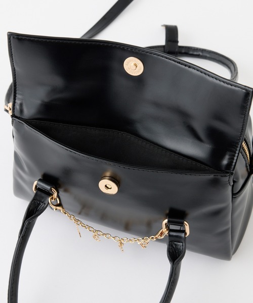 one after another NICE CLAUP（ワンアフターアナザーナイスクラップ）の「チェーンチャーム付きバッグ（ショルダーバッグ・レディース・サックスブルー/アイボリー/ブラック/ピンク・FREE）」の18枚目の写真