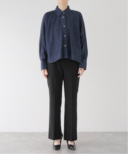 VERMEIL par iena(ヴェルメイユパーイエナ)の「《追加》デニムフォルムシャツ(シャツ/ブラウス・レディース・ブルー系その他・FREE)」の15枚目の写真