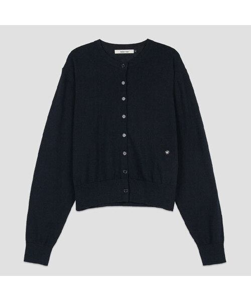 ATELIER NAIN(アトリエナイン)の「COTTON CLASSICAL KNIT CARDIGAN (CD-2259)(カーディガン/ボレロ・レディース・ダークネイビー/グレー/ラベンダー/オリーブ・FREE)」の4枚目の写真