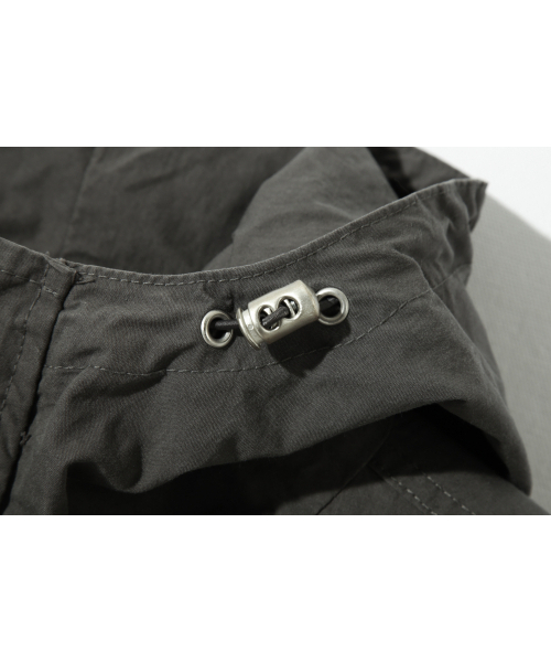 BASEMOMENT(ベースモーメント)の「CN ウォッシュドフードシェルパーカー チャコール(その他アウター・メンズ・その他・LARGE/MEDIUM)」の6枚目の写真