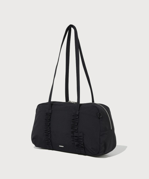 COVERNAT（カバーナット）の「WOMEN FRILL SQUARE SHOULDER BAG（ショルダーバッグ・レディース・ブラック/ライトグレー・FREE）」の2枚目の写真