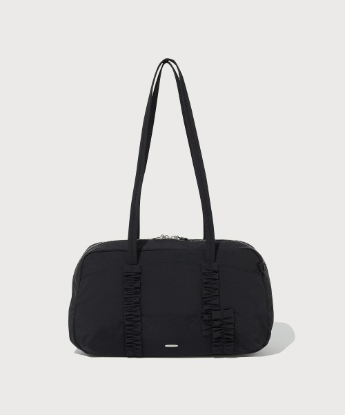 COVERNAT（カバーナット）の「WOMEN FRILL SQUARE SHOULDER BAG（ショルダーバッグ・レディース・ブラック/ライトグレー・FREE）」の7枚目の写真