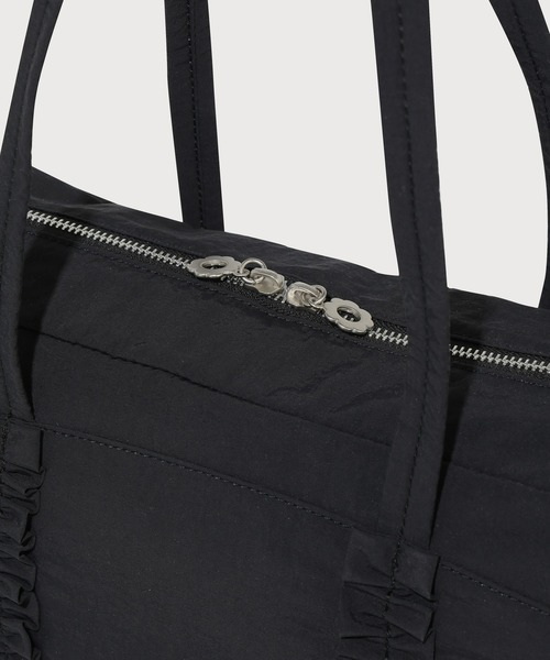 COVERNAT（カバーナット）の「WOMEN FRILL SQUARE SHOULDER BAG（ショルダーバッグ・レディース・ブラック/ライトグレー・FREE）」の11枚目の写真